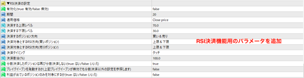 RSI決済_パラ